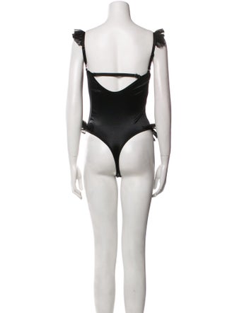 Ow Ruffle Embellishment One-Piece