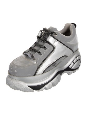 Opening Ceremony x Buffalo London Leather Colorblock Pattern Chunky Sneakers