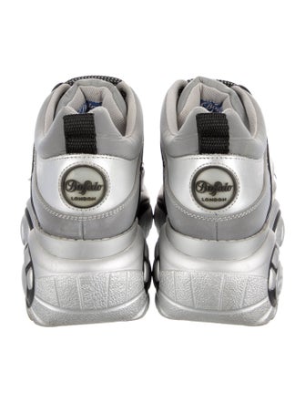 Opening Ceremony x Buffalo London Leather Colorblock Pattern Chunky Sneakers