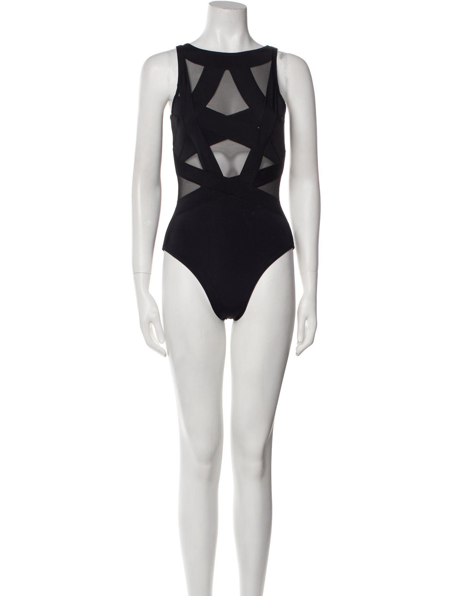 OYE Swimwear Mesh Accents One-Piece
