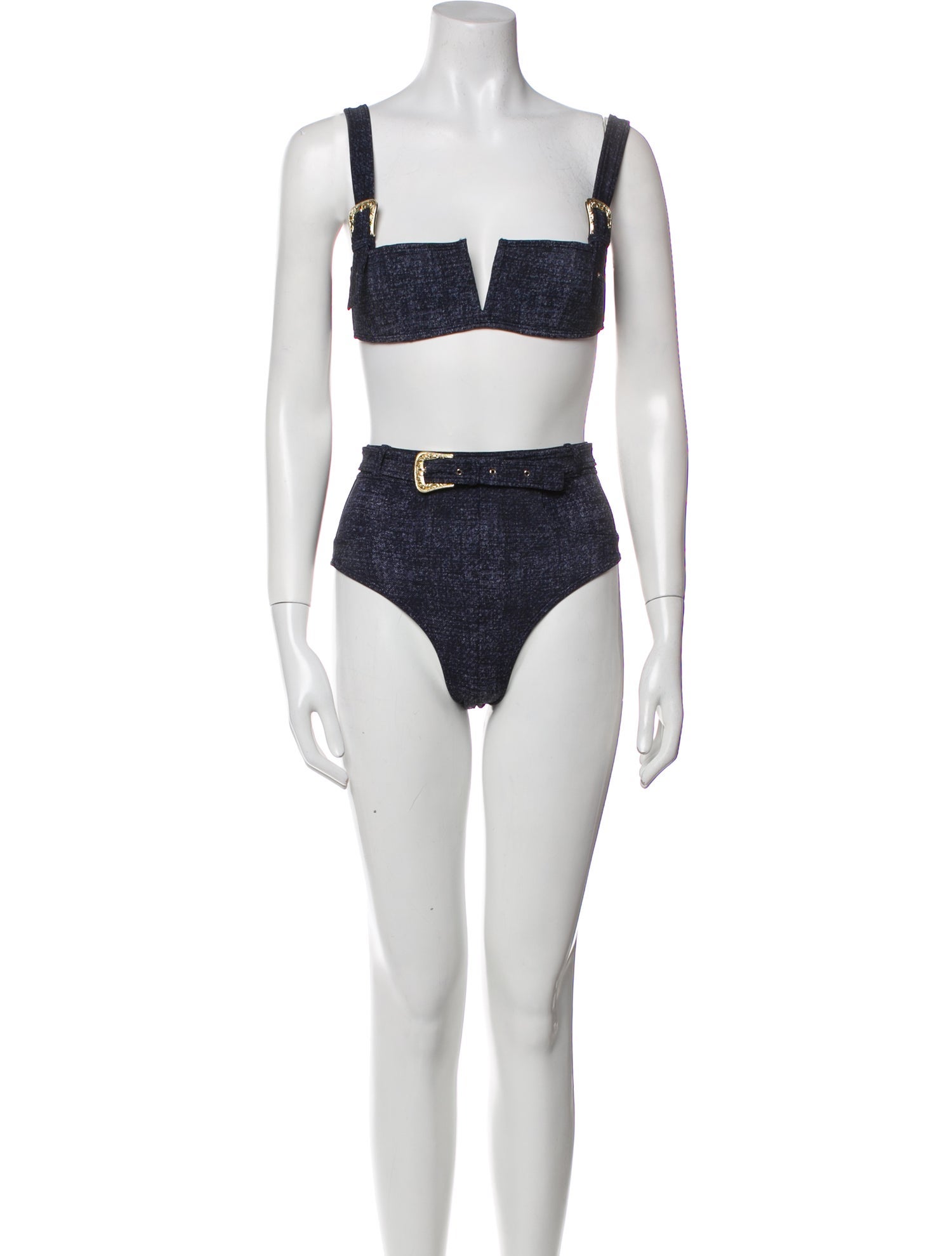 Chrome Hearts x Matty Boy Dipped In Blue Printed Bikini