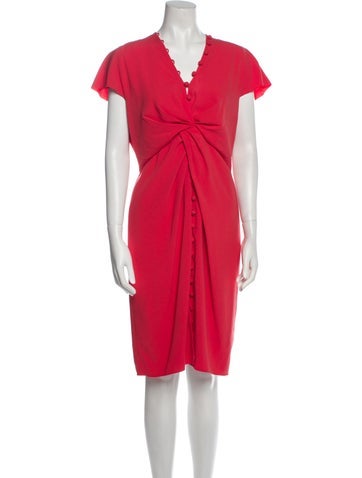 Paule Ka Dresses V-Neck Knee-Length Dress Us10, Fr42 | L