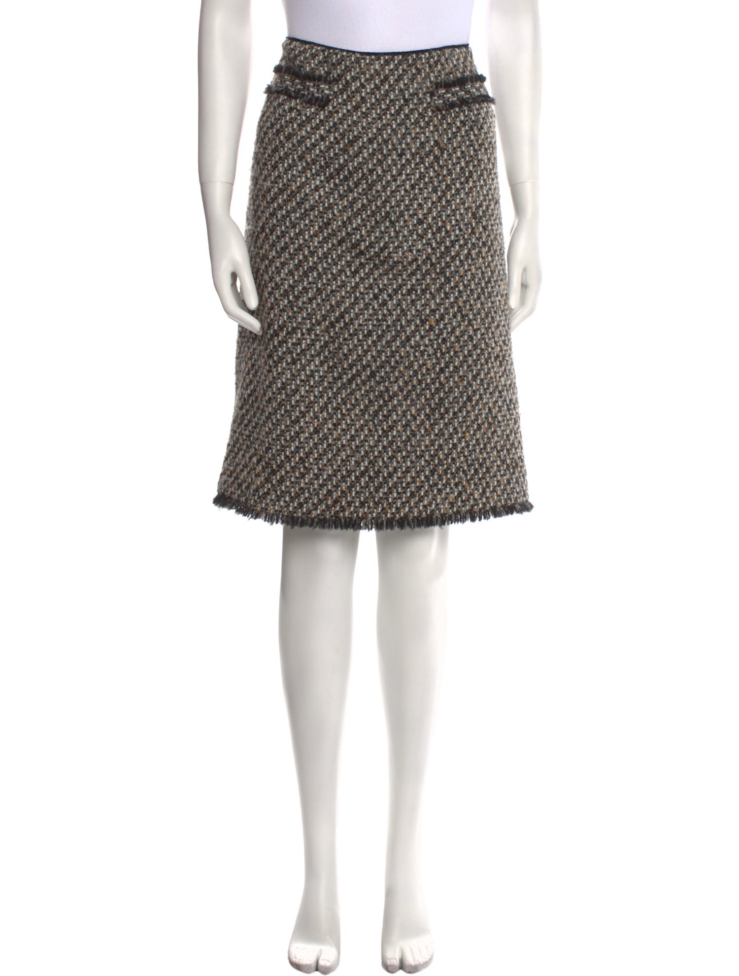 Paule Ka Printed Knee-Length Skirt