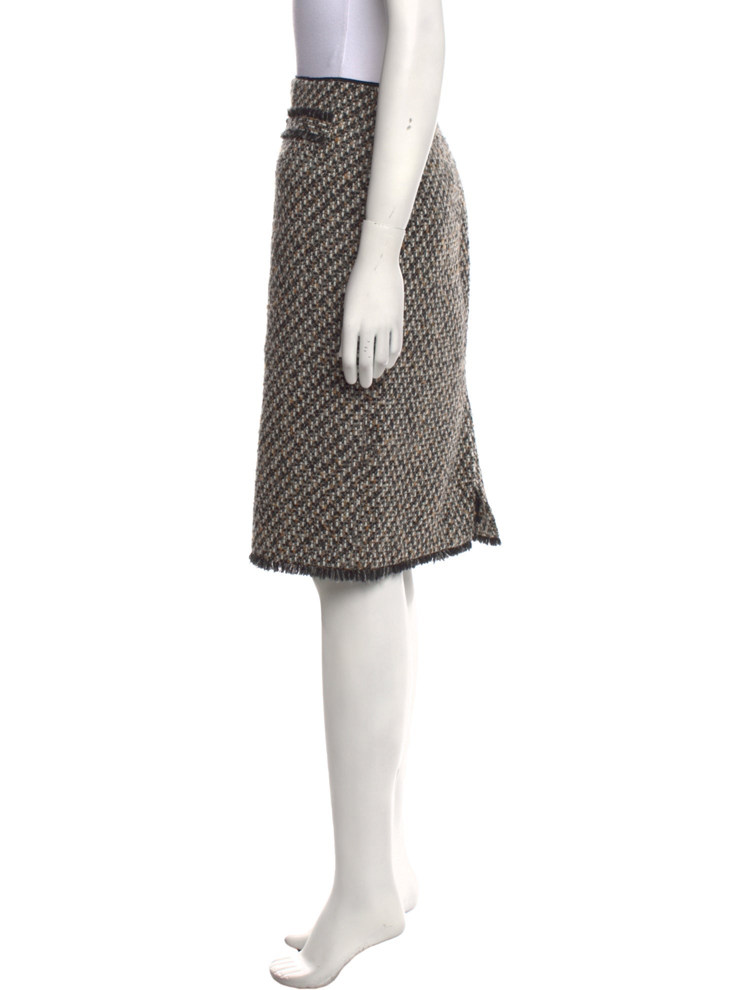 Paule Ka Printed Knee-Length Skirt