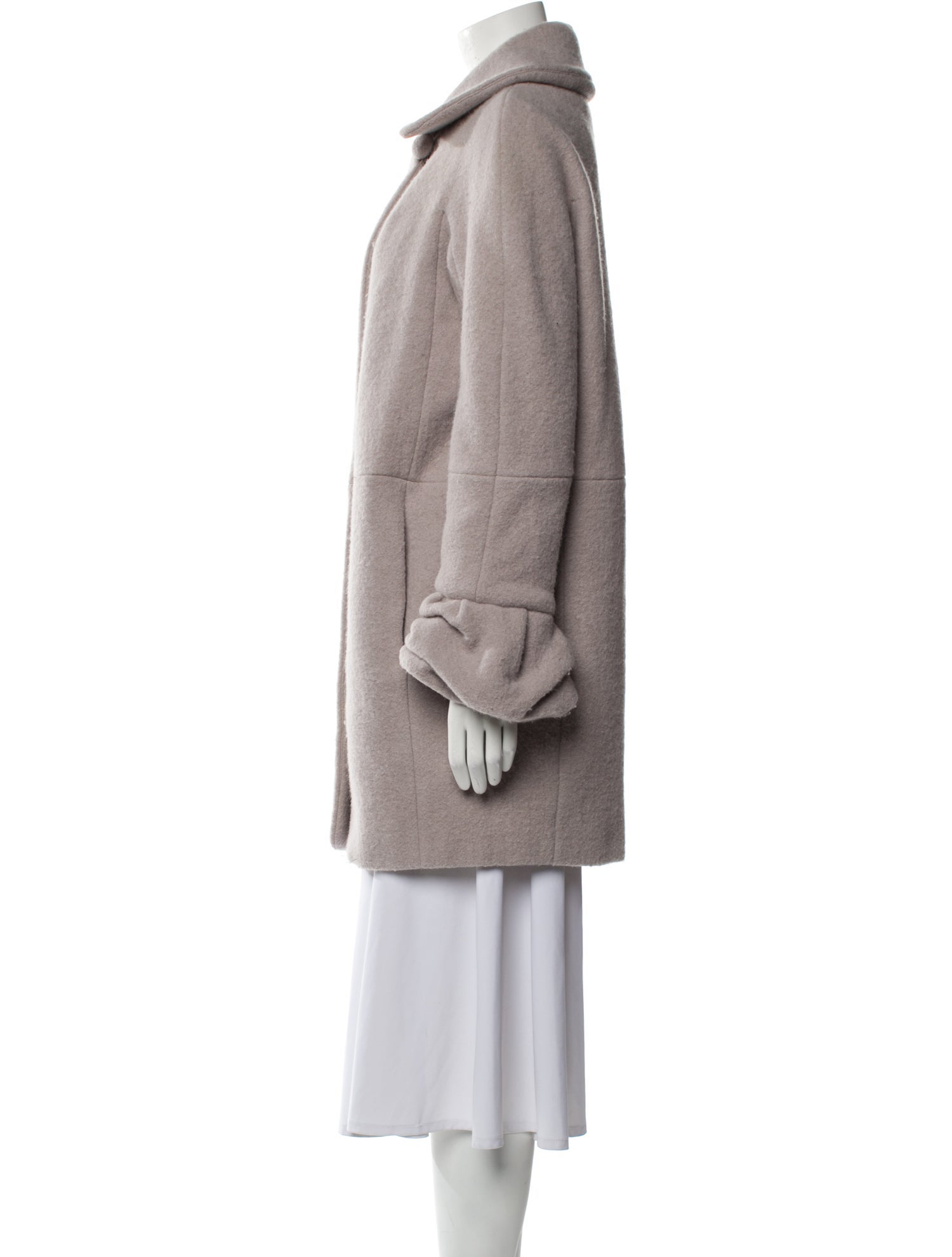 Paule Ka Virgin Wool Trench Coat