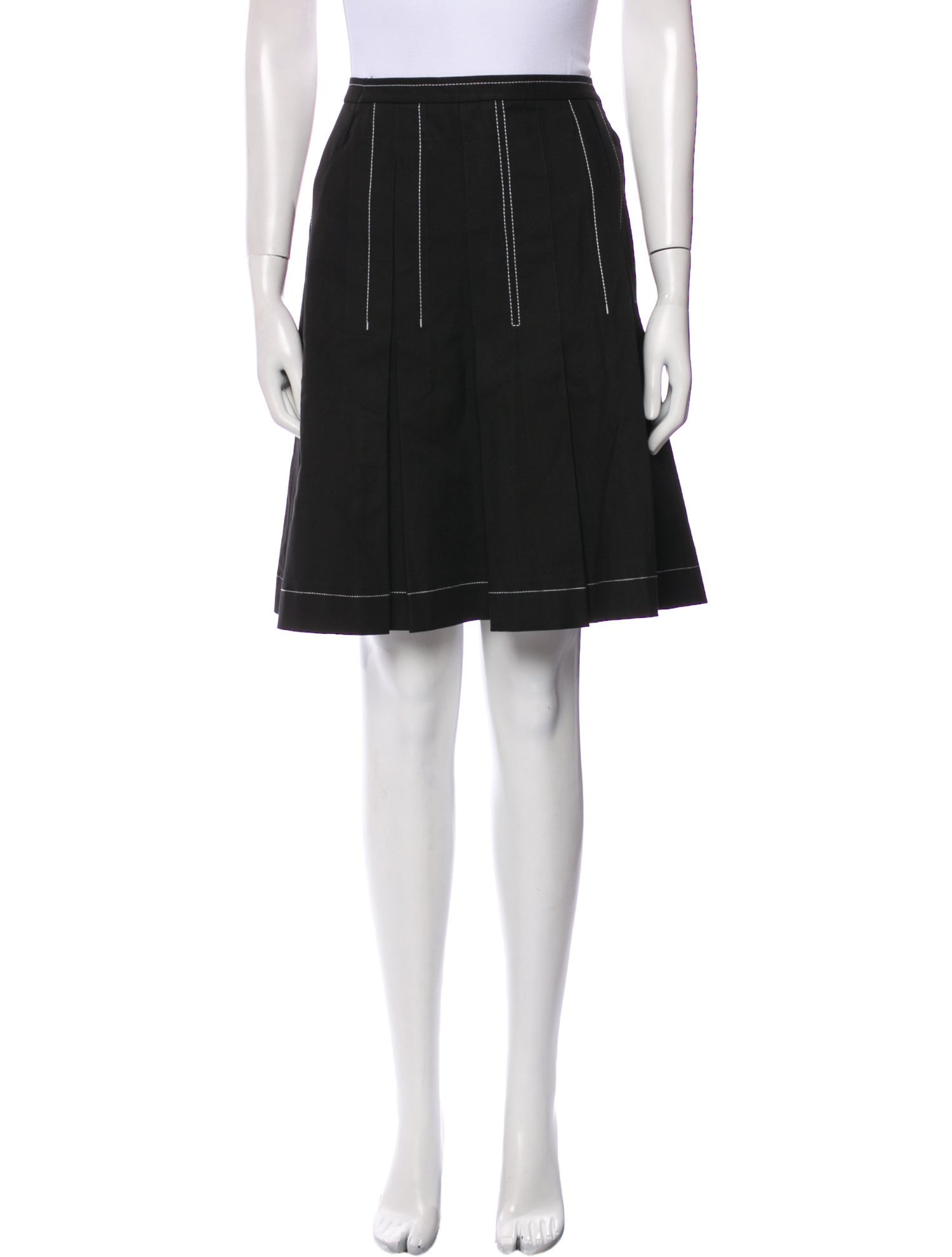 Paule Ka Pleated Accents Mini Skirt