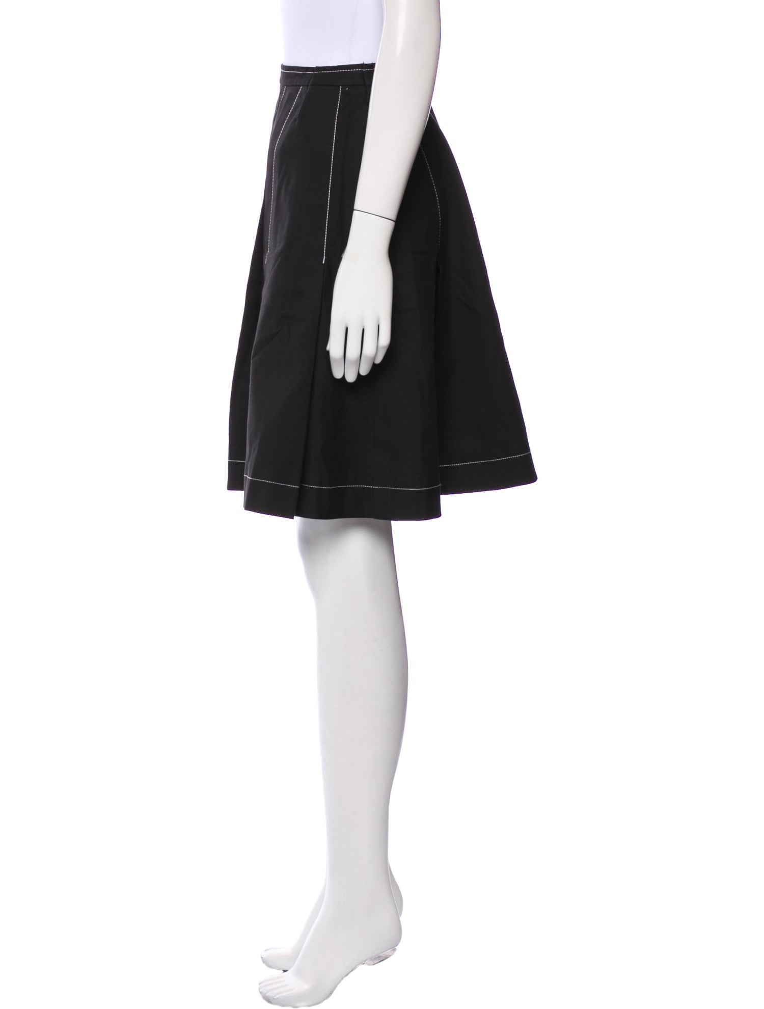 Paule Ka Pleated Accents Mini Skirt