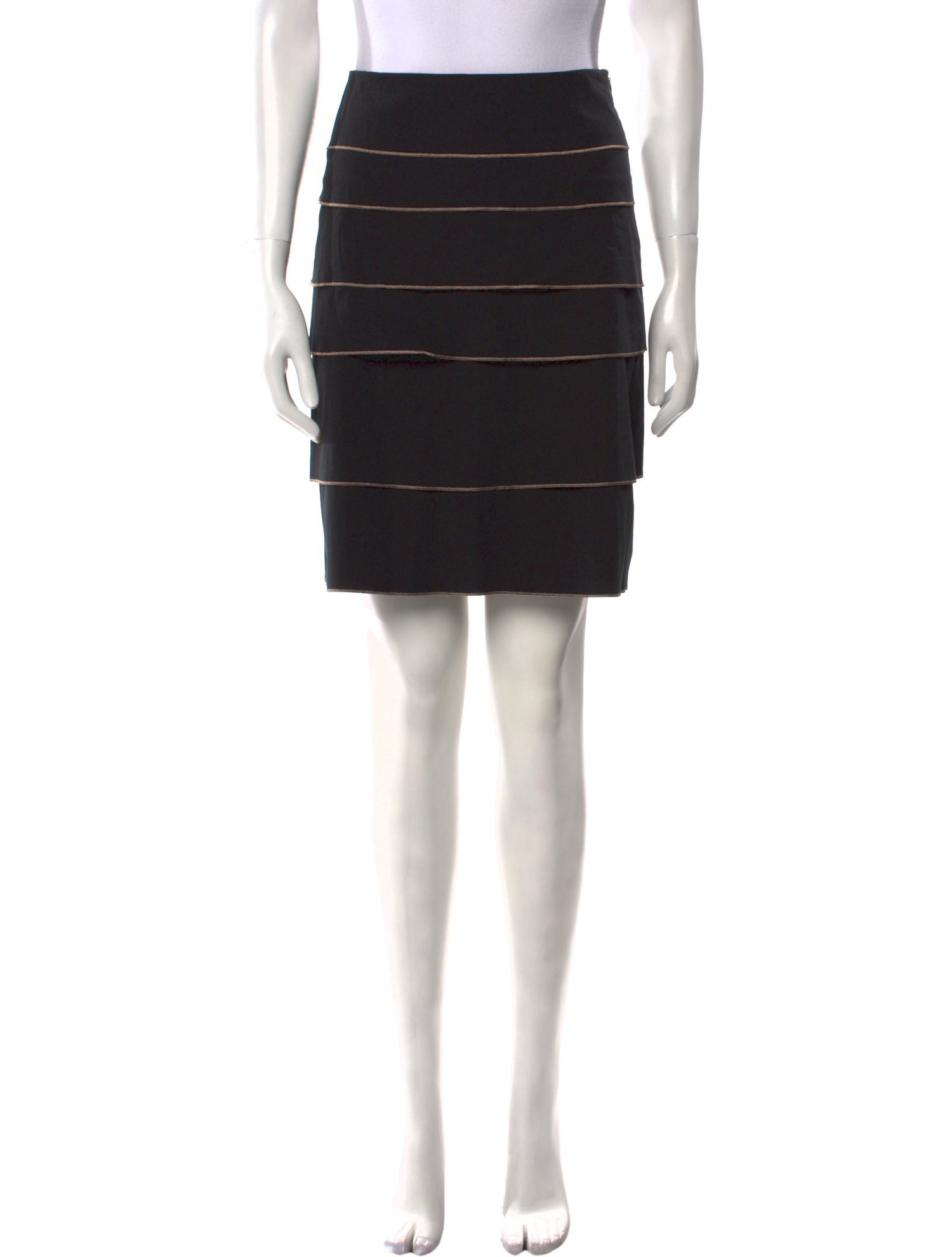 Paule Ka Striped Mini Skirt