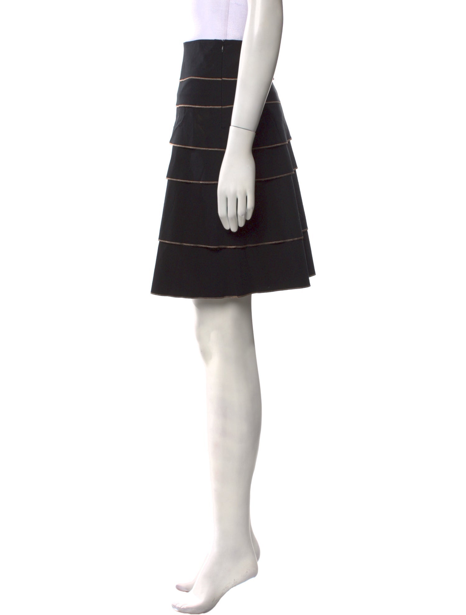 Paule Ka Striped Mini Skirt