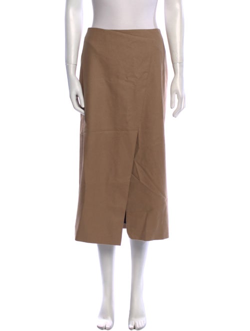 Paule Ka Virgin Wool Midi Length Skirt