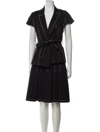 Paule Ka Striped Skirt Set