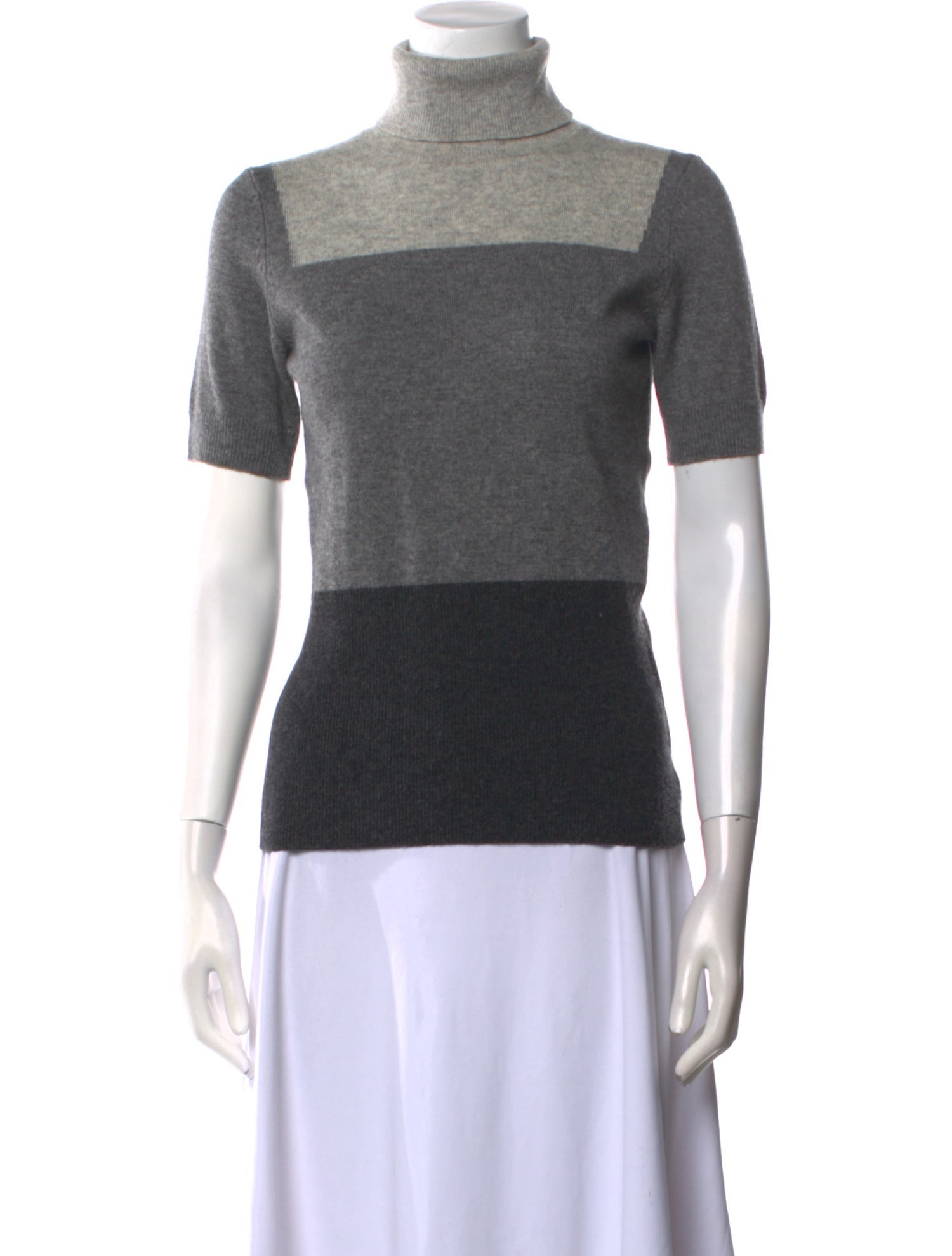 Paule Ka Wool Colorblock Pattern Sweater w/ Tags