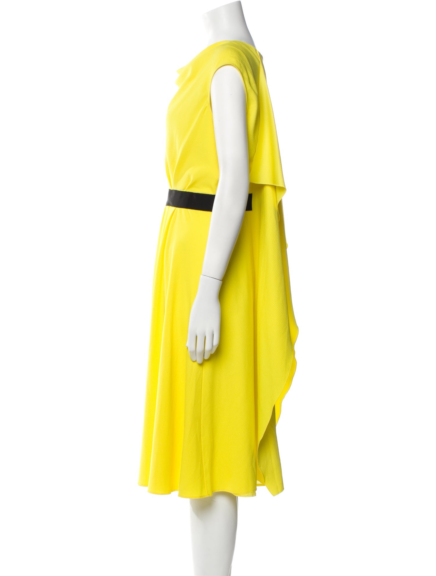 Paule Ka Cowl Neck Midi Length Dress w/ Tags