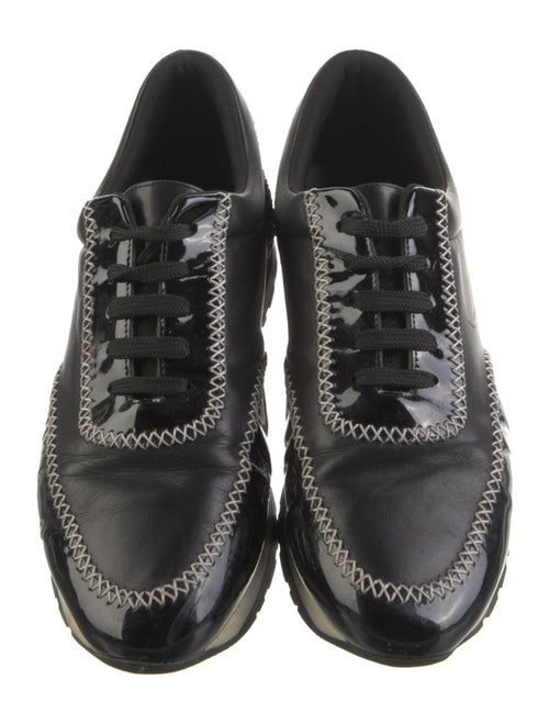 Paule Ka Leather Printed Sneakers