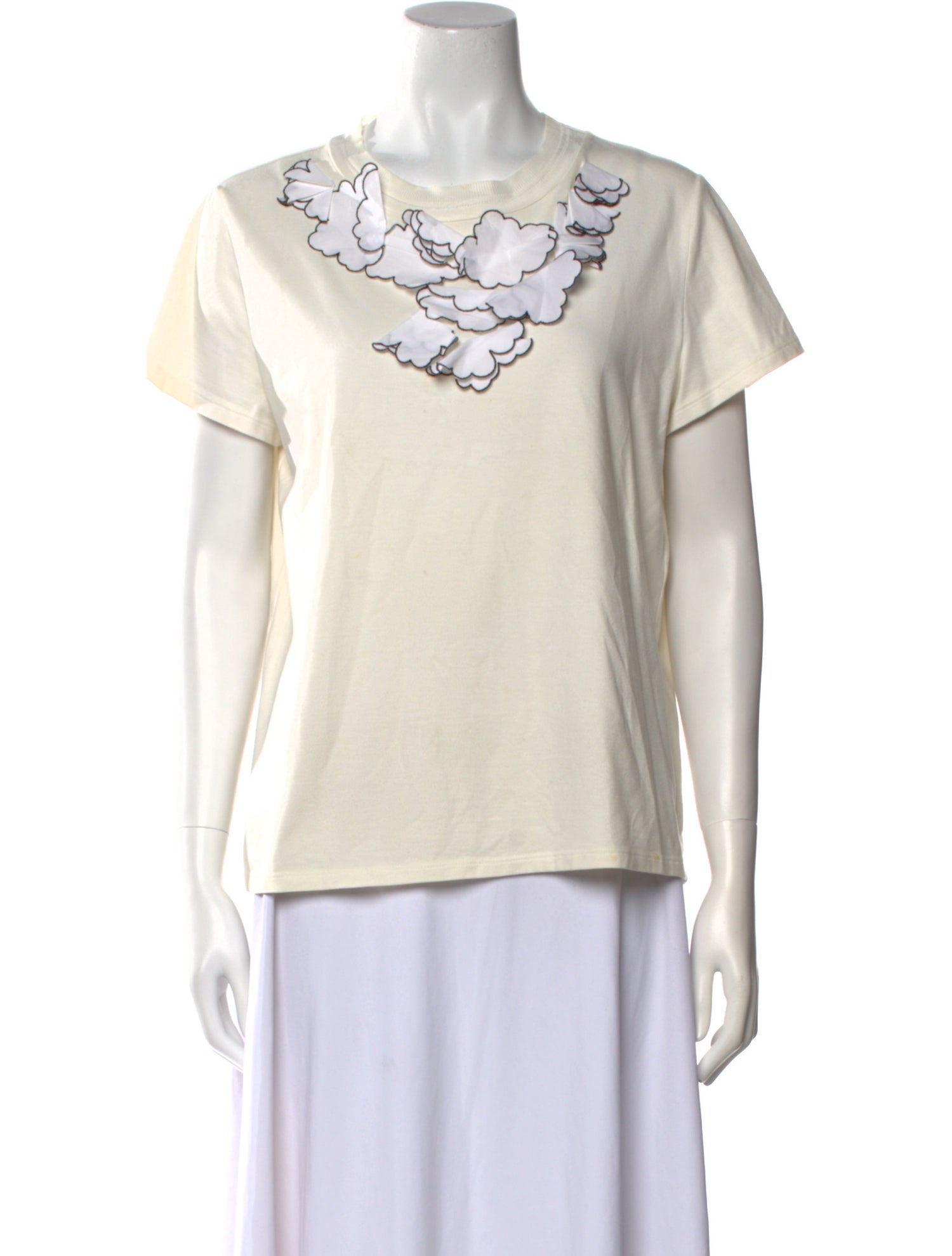 Paule Ka Graphic Print Cowl Neck T-Shirt