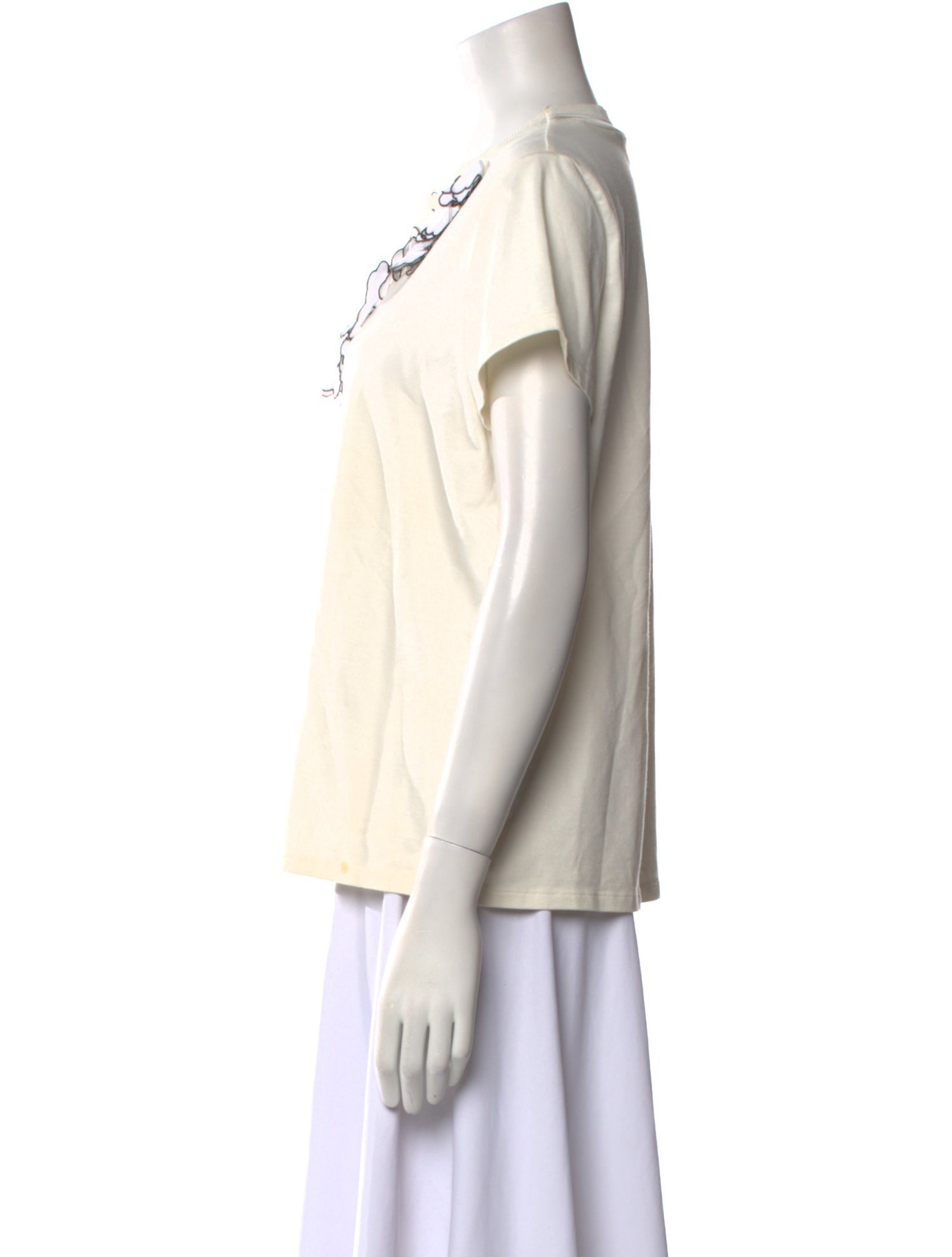 Paule Ka Graphic Print Cowl Neck T-Shirt