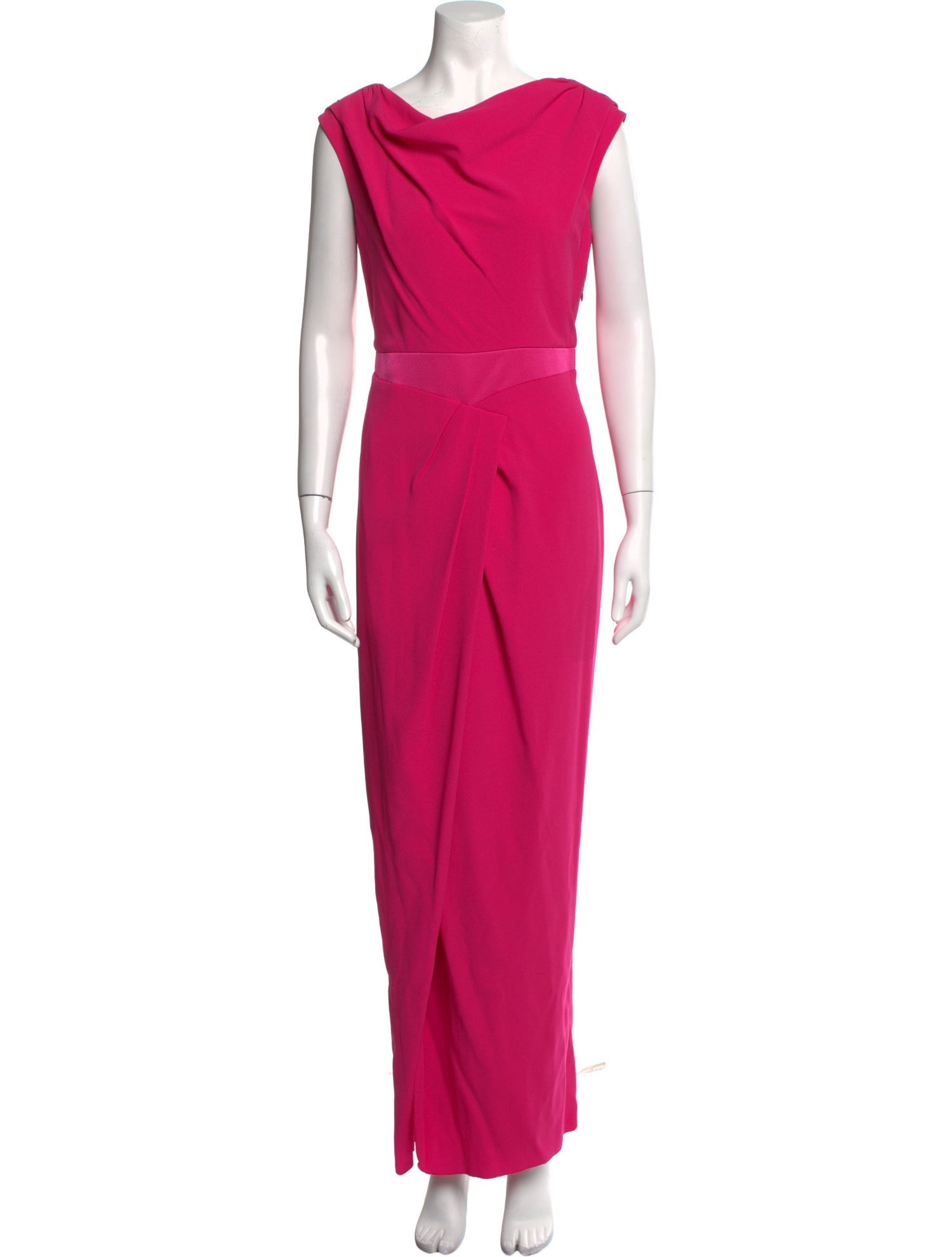 Paule Ka Cowl Neck Long Dress