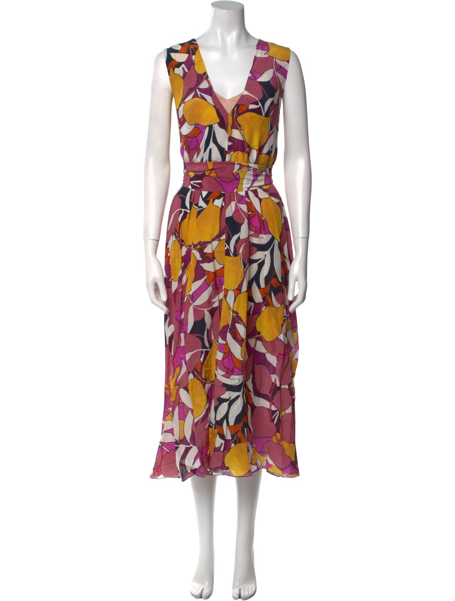 Paule Ka Silk Midi Length Dress