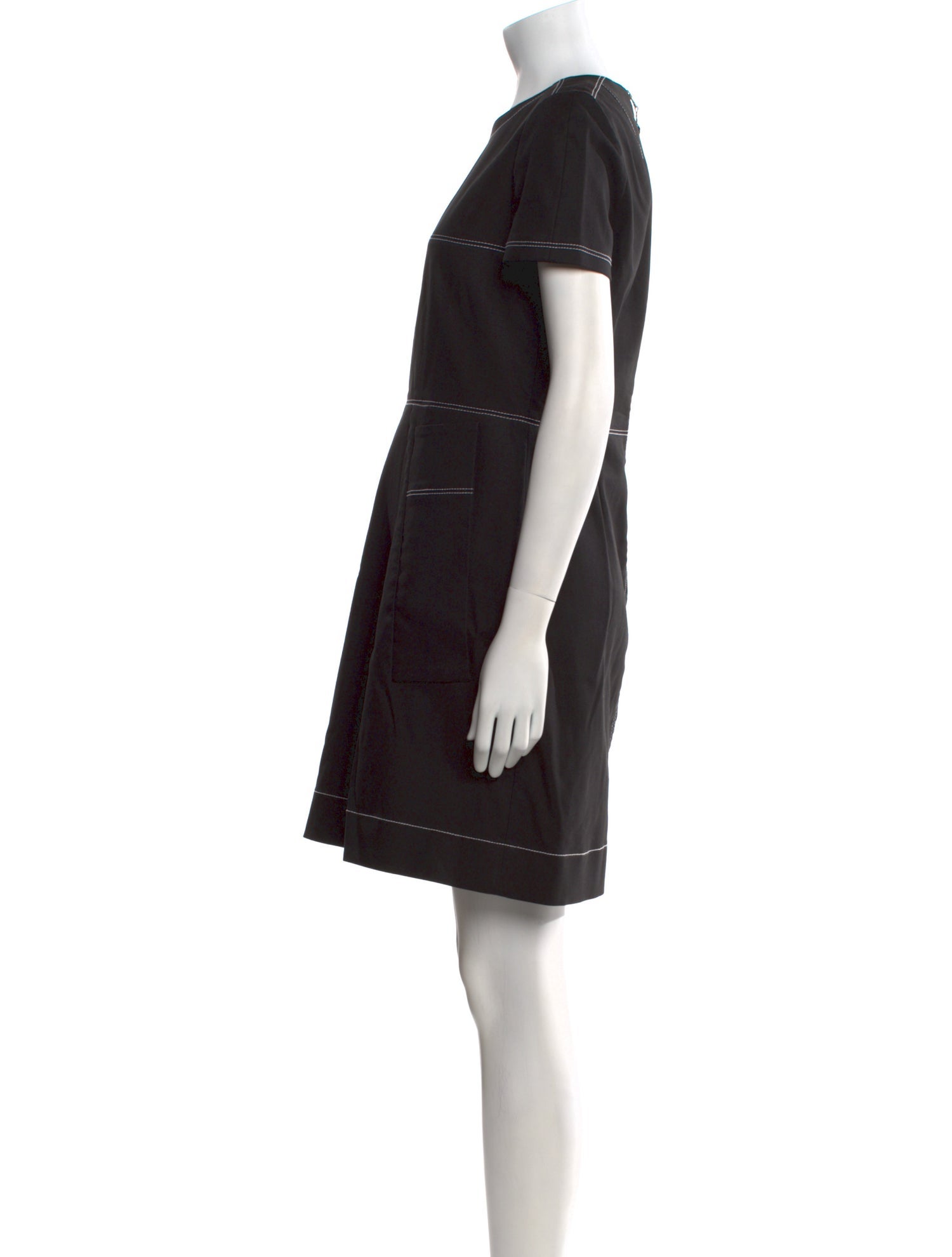 Paule Ka Crew Neck Knee-Length Dress