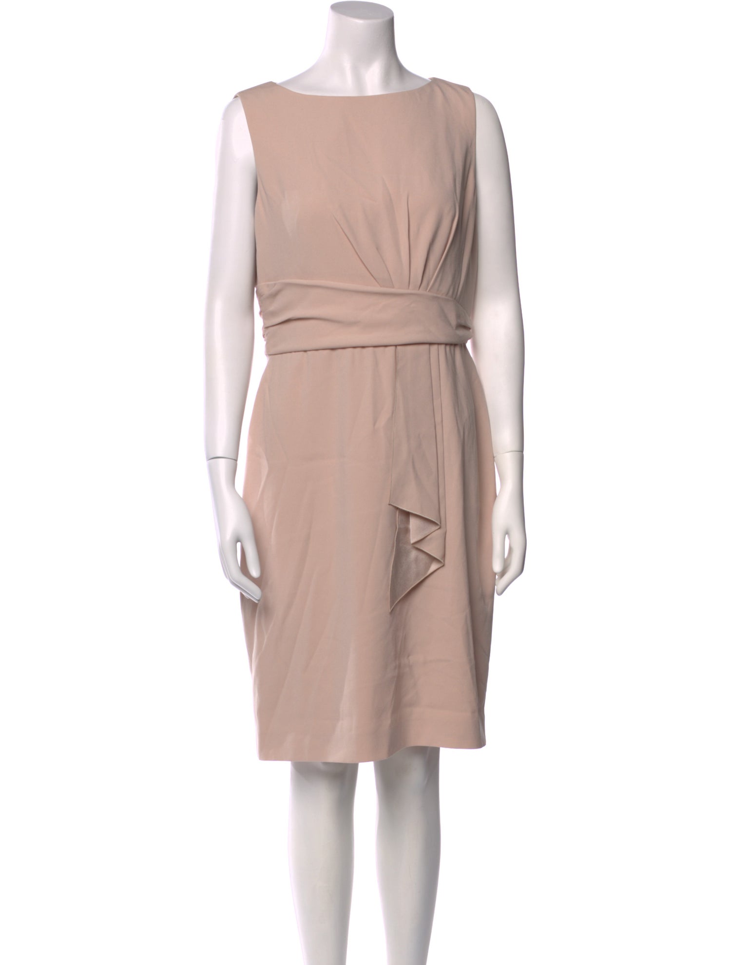 Paule Ka Bateau Neckline Knee-Length Dress w/ Tags
