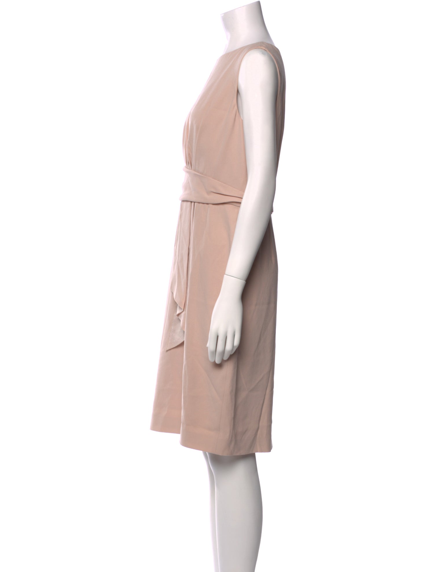 Paule Ka Bateau Neckline Knee-Length Dress w/ Tags