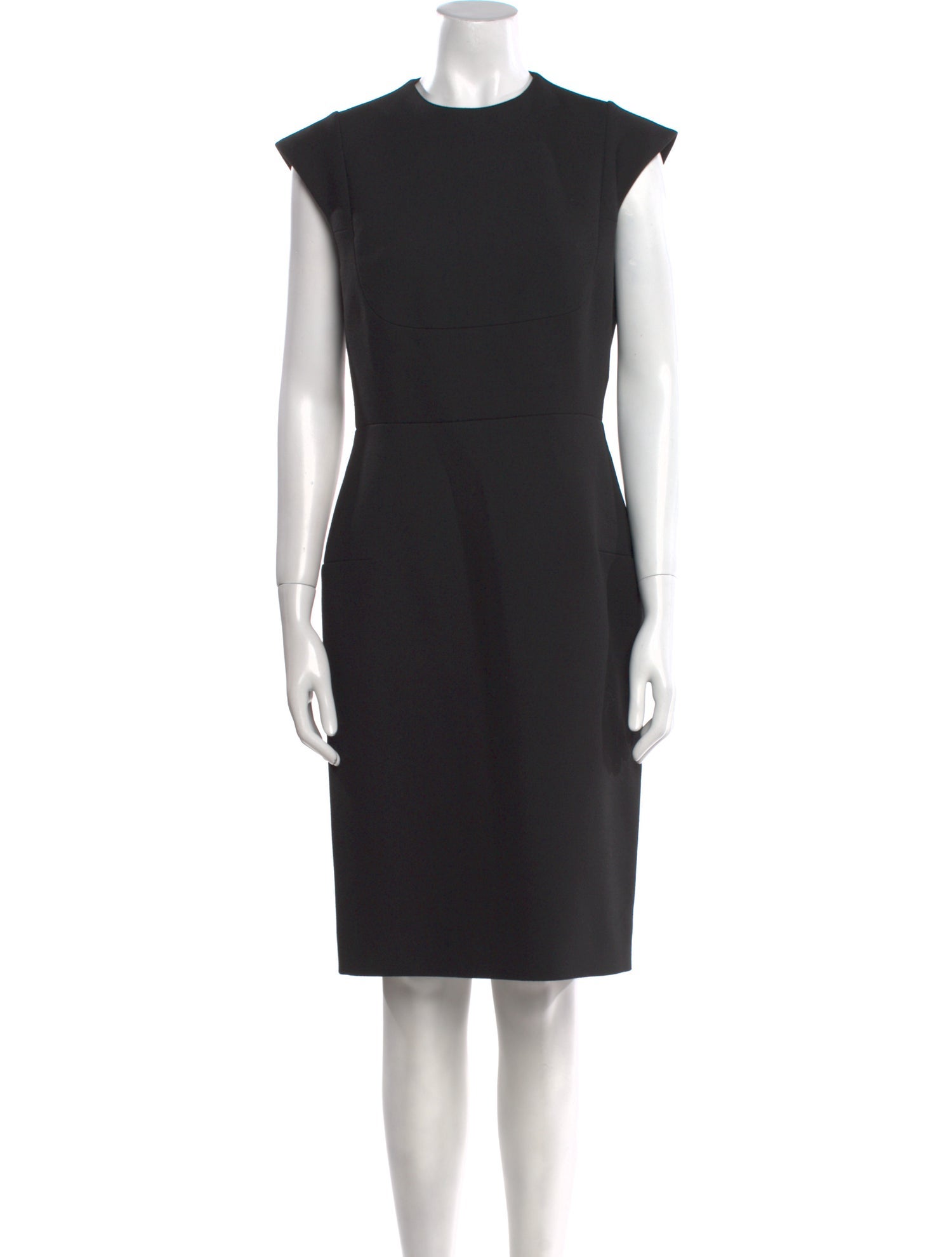Paule Ka Crew Neck Knee-Length Dress