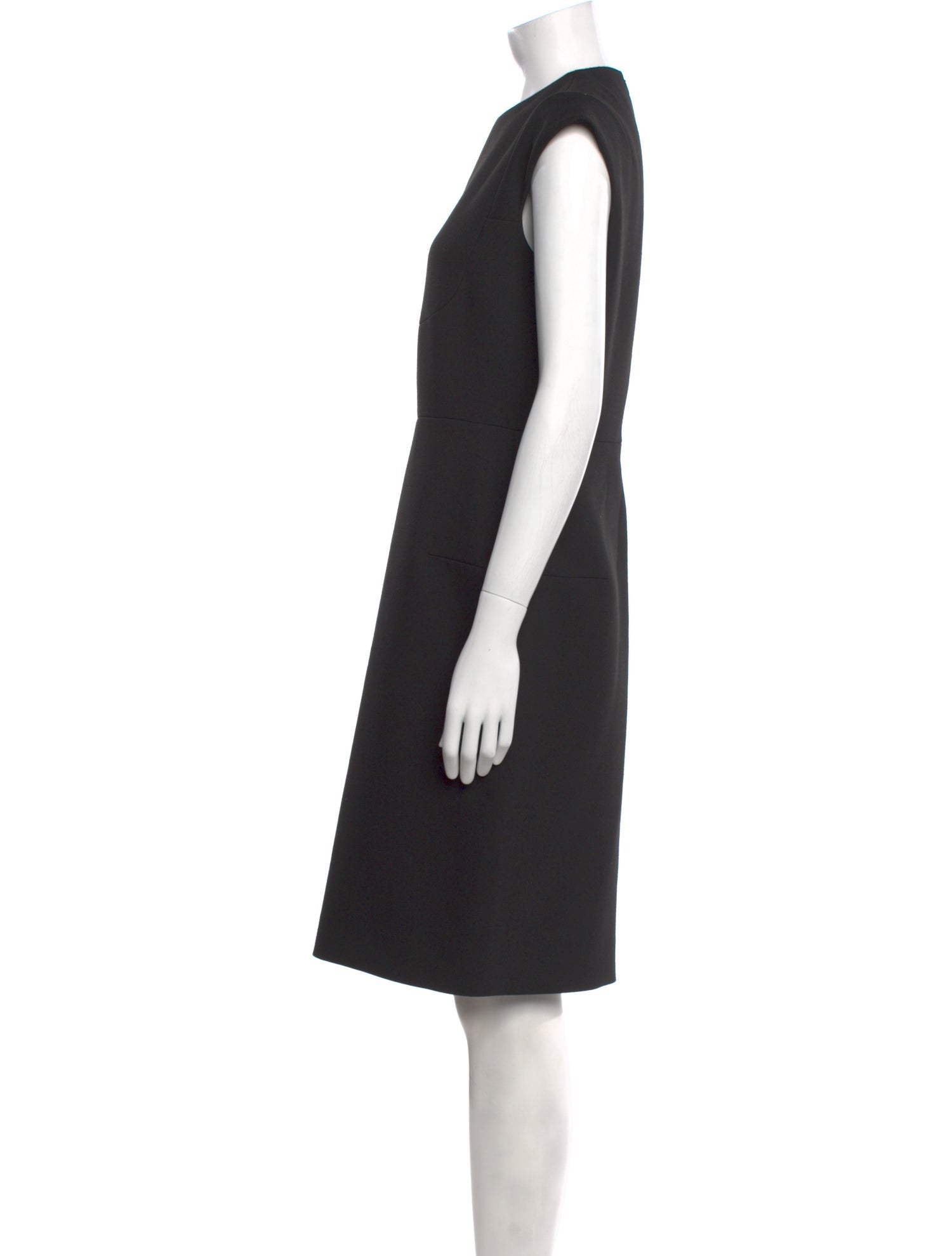 Paule Ka Crew Neck Knee-Length Dress