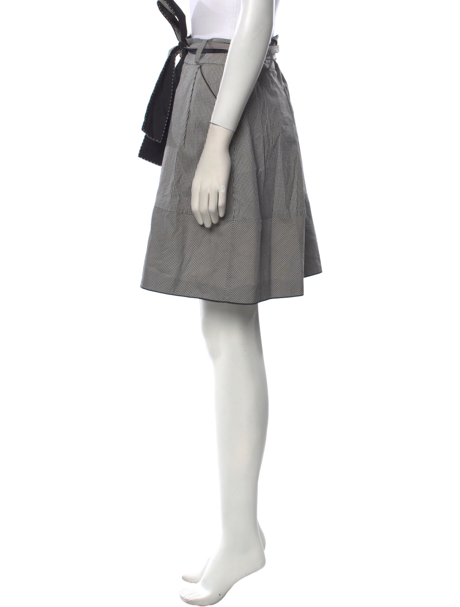 Paule Ka Plaid Print Knee-Length Skirt