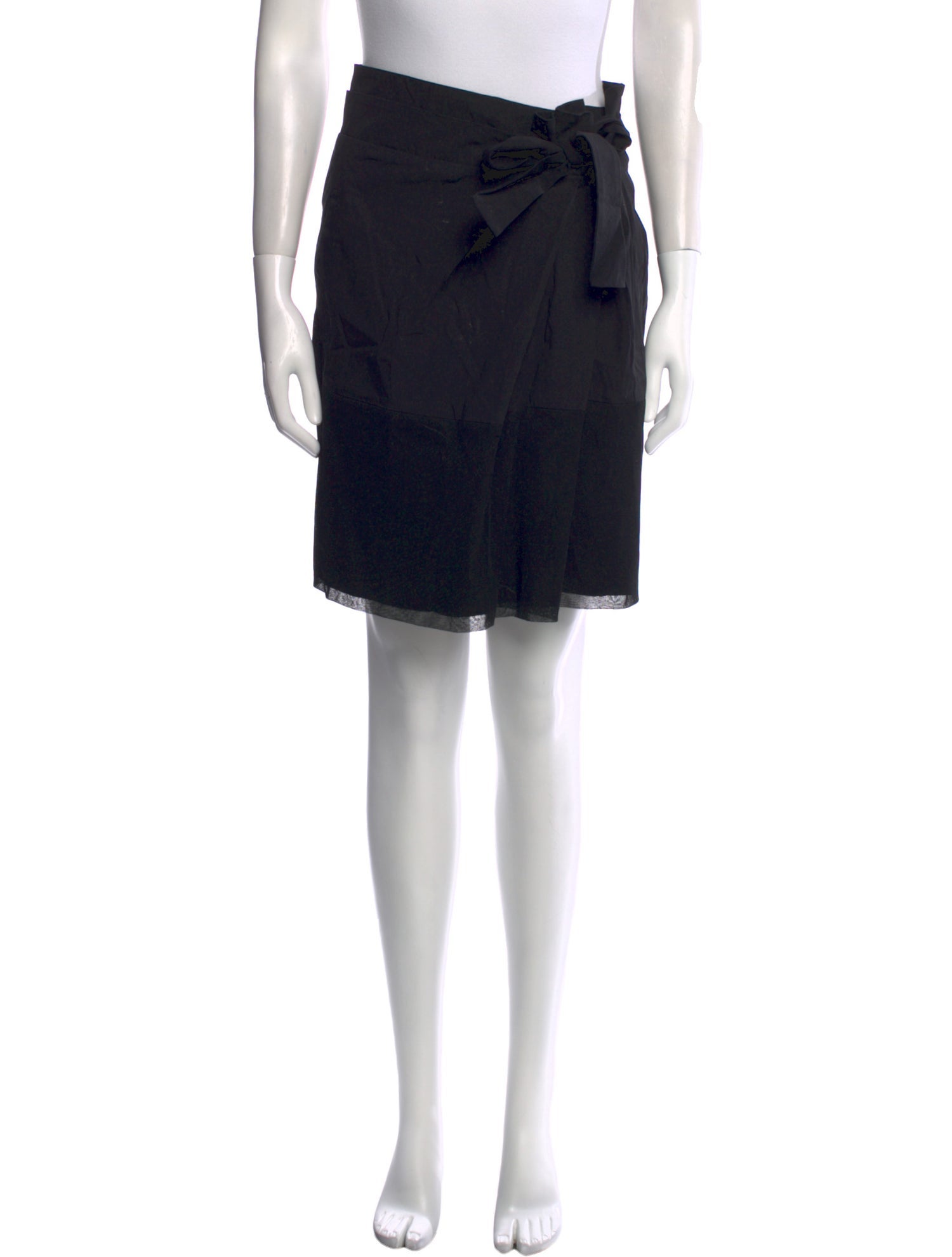 Paule Ka Ruffle Embellishment Knee-Length Skirt