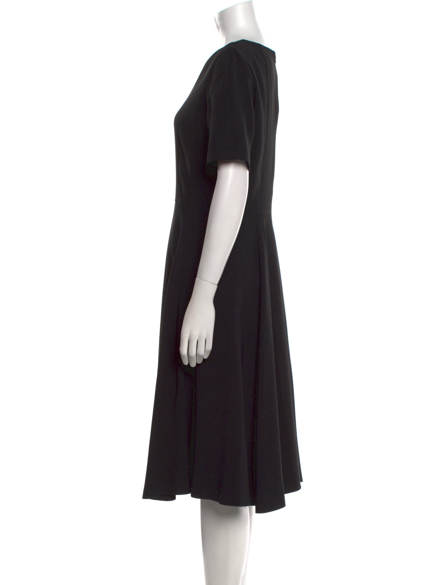 Paule Ka Crew Neck Midi Length Dress