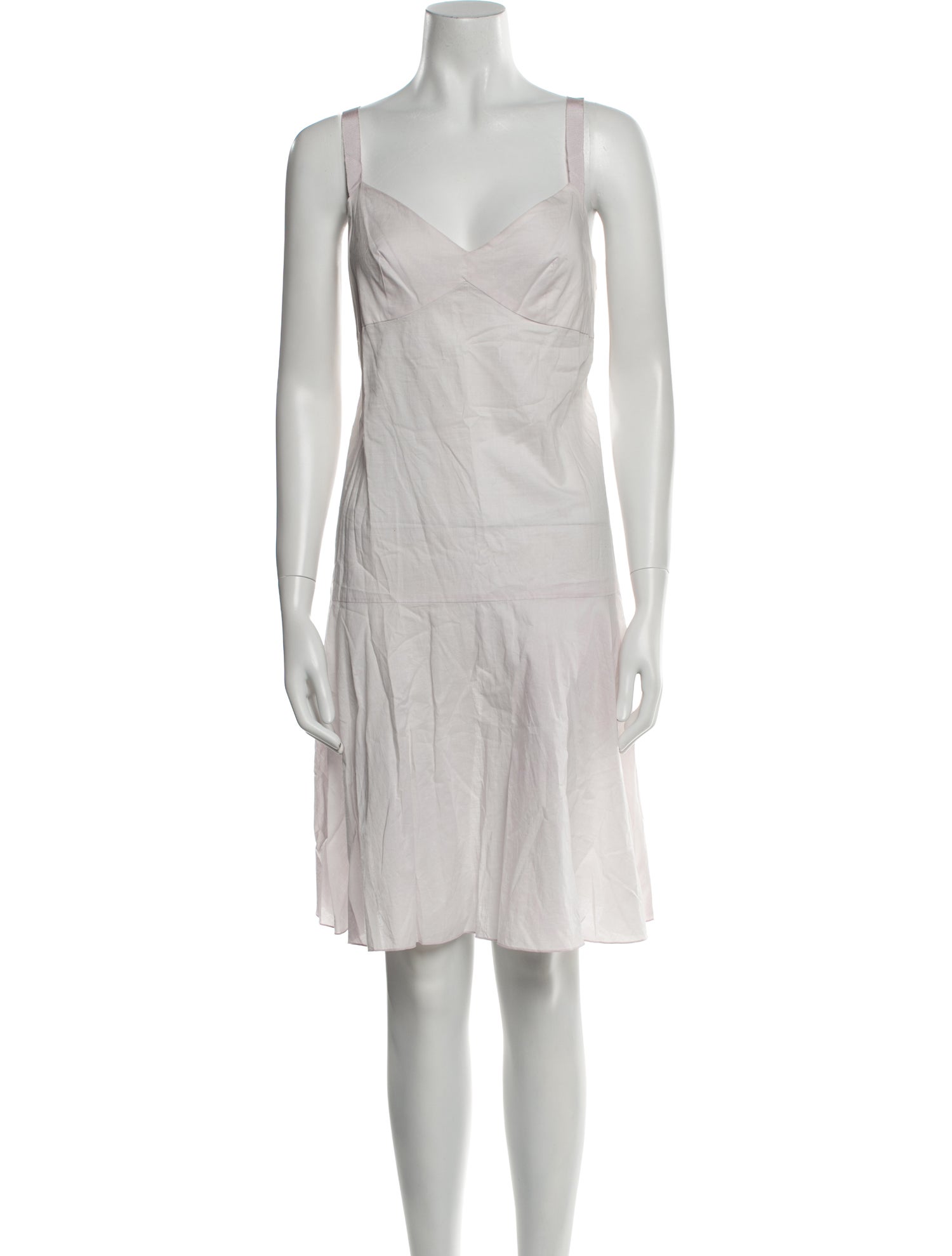Paule Ka V-Neck Knee-Length Dress