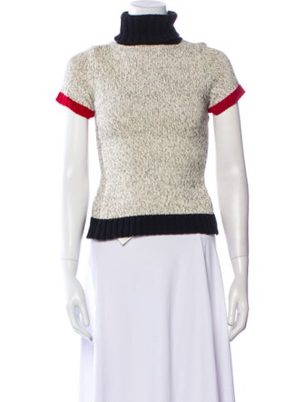 Paule Ka Printed Turtleneck Sweater