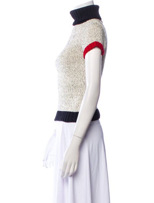 Paule Ka Printed Turtleneck Sweater