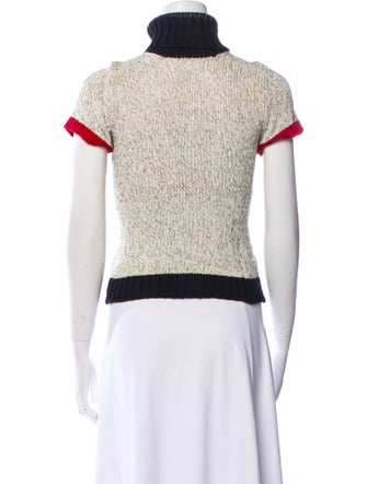 Paule Ka Printed Turtleneck Sweater