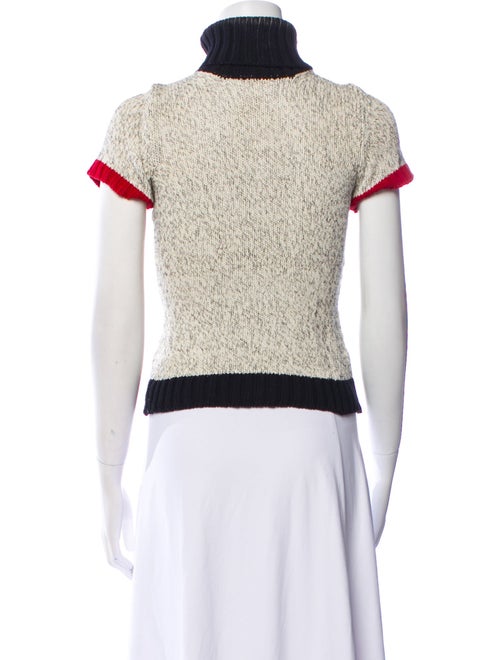 Paule Ka Printed Turtleneck Sweater