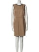 Paule Ka Virgin Wool Pleated Accents Dress Set