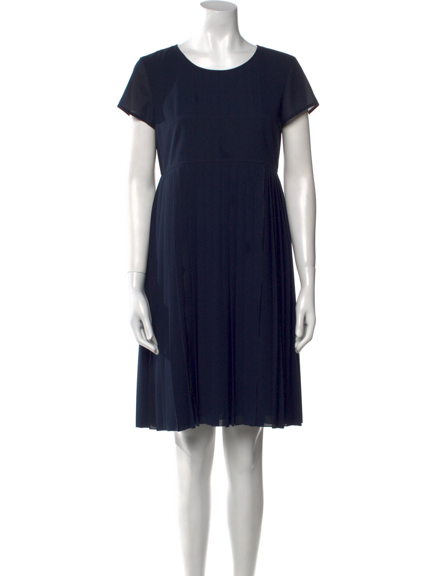 Paule Ka Scoop Neck Mini Dress