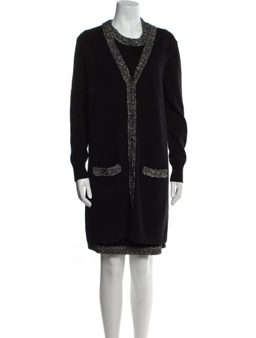 Paule Ka Embroidered Accent Dress Set