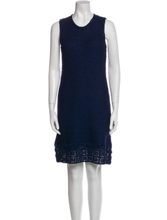 Paule Ka Crew Neck Mini Dress