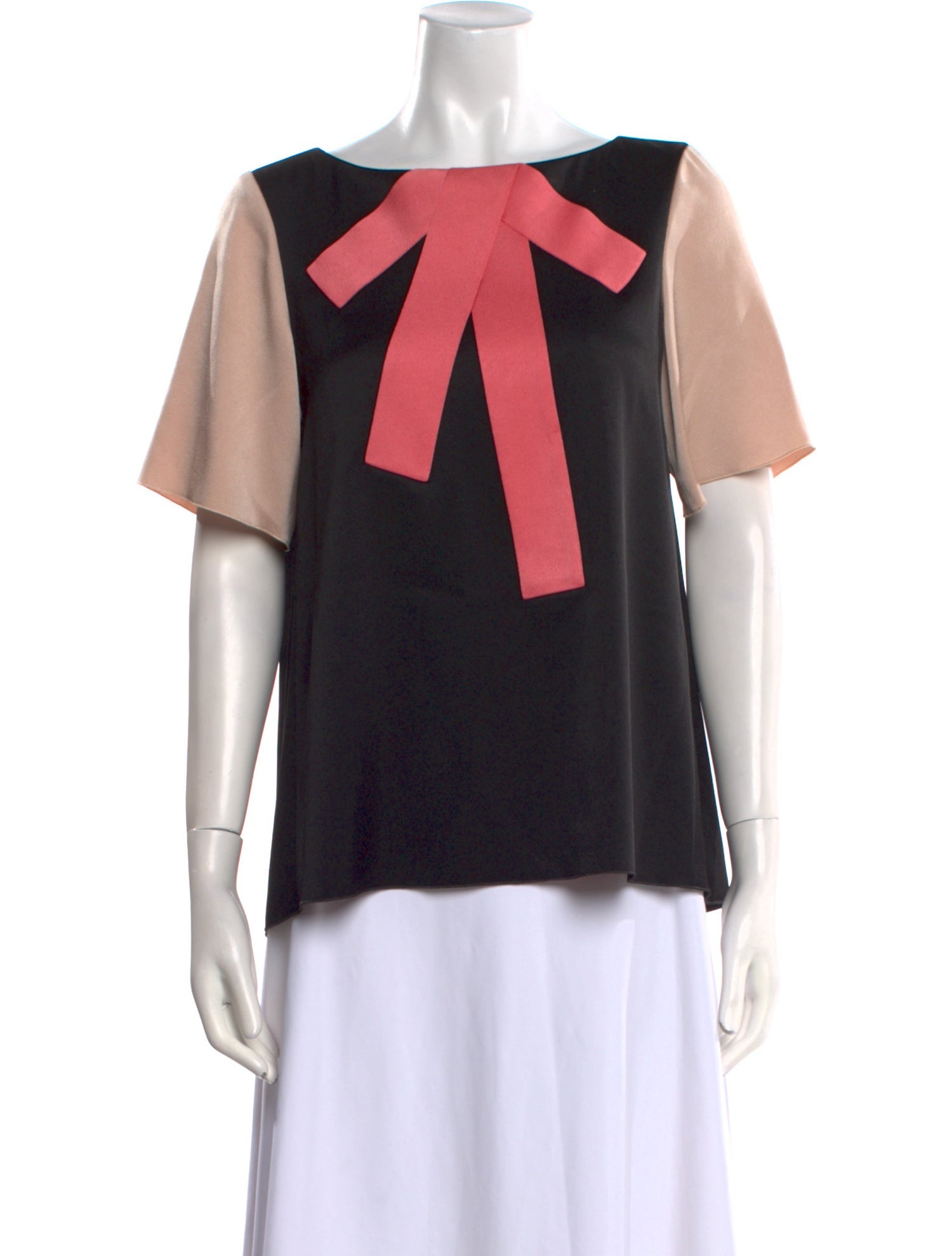 Paule Ka Graphic Print Bateau Neckline T-Shirt