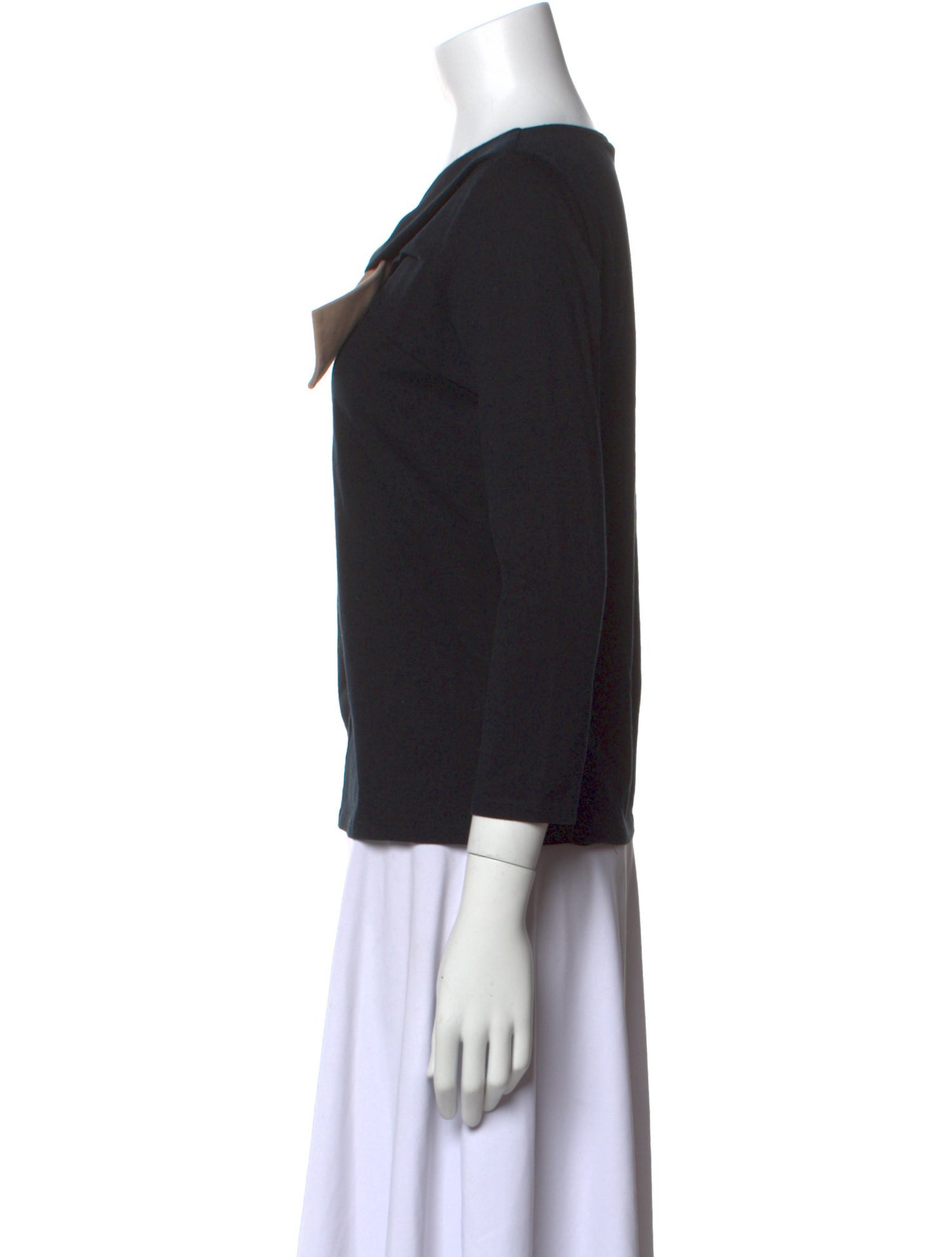 Paule Ka V-Neck Three-Quarter Sleeve Top