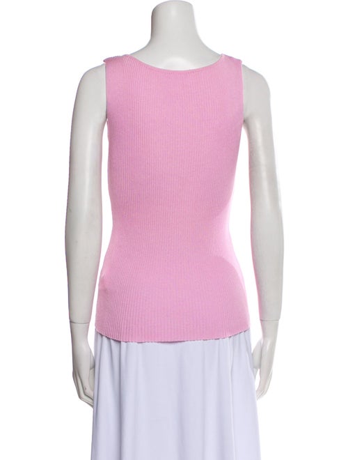 Paule Ka Scoop Neck Sleeveless Top