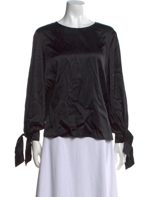 Paule Ka Silk Scoop Neck Blouse