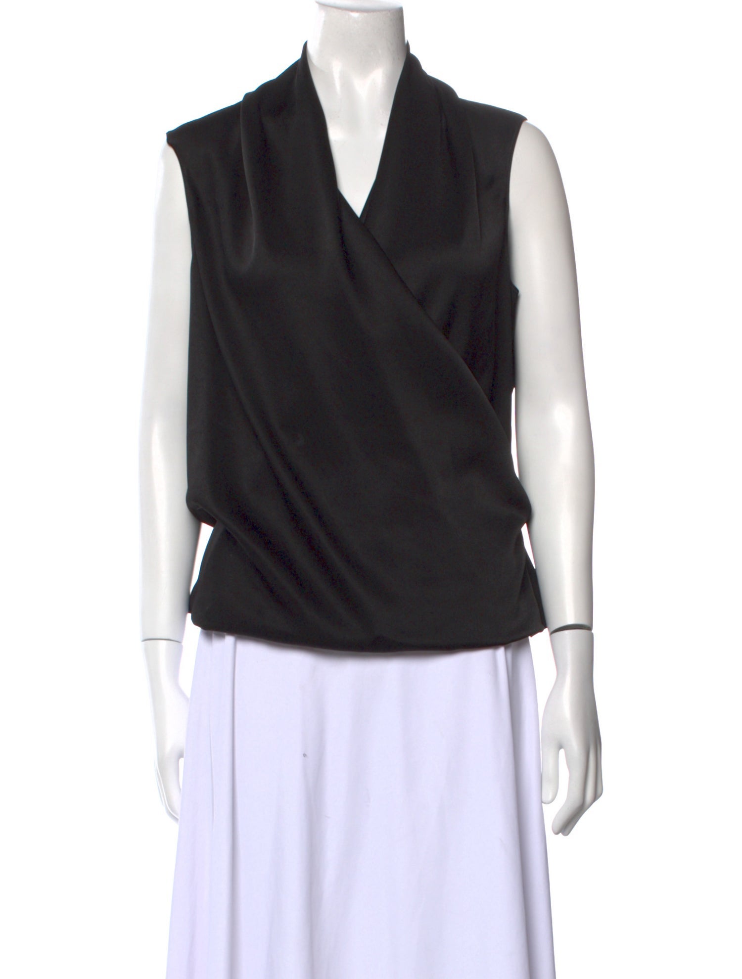 Paule Ka V-Neck Sleeveless Top