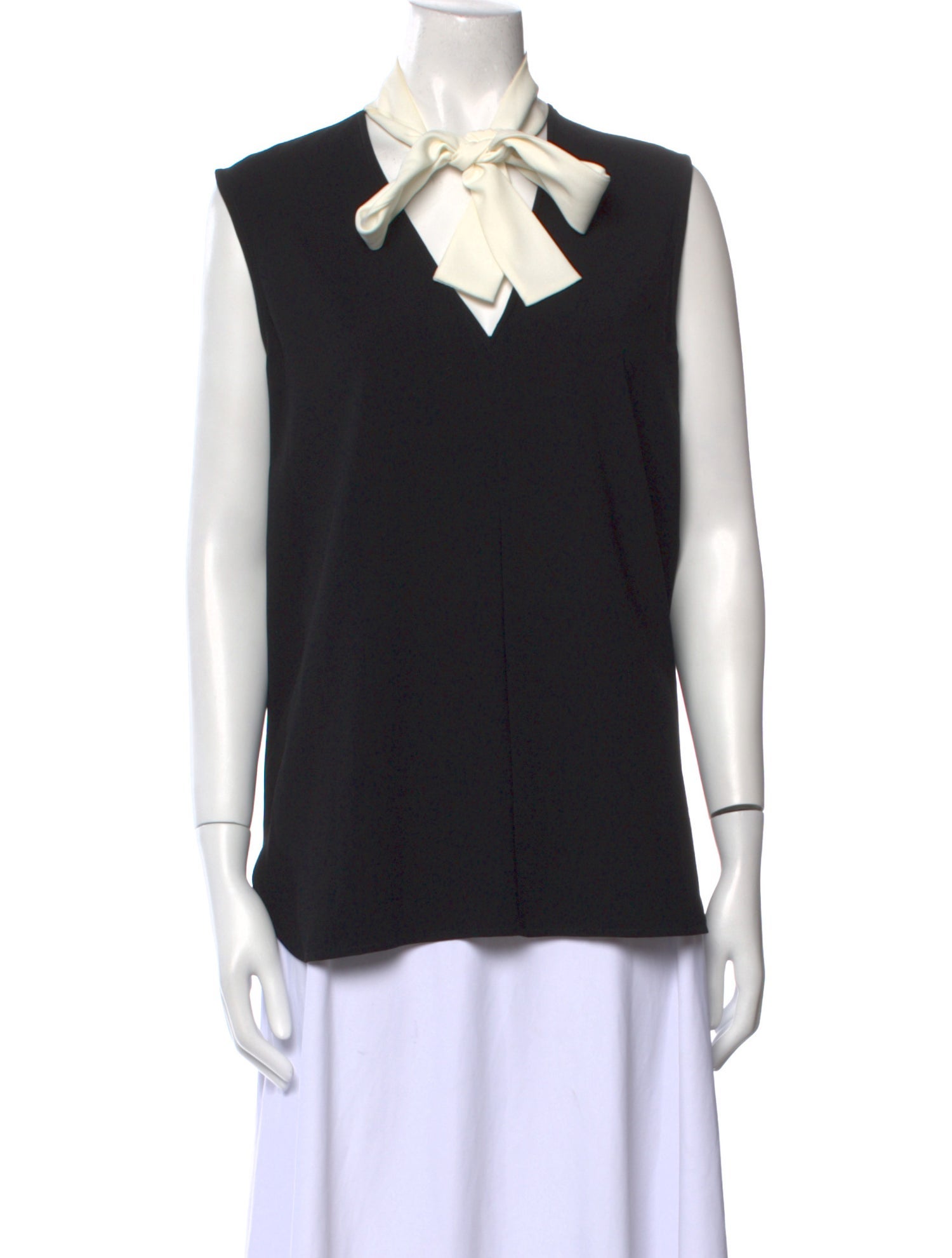 Paule Ka V-Neck Sleeveless Top