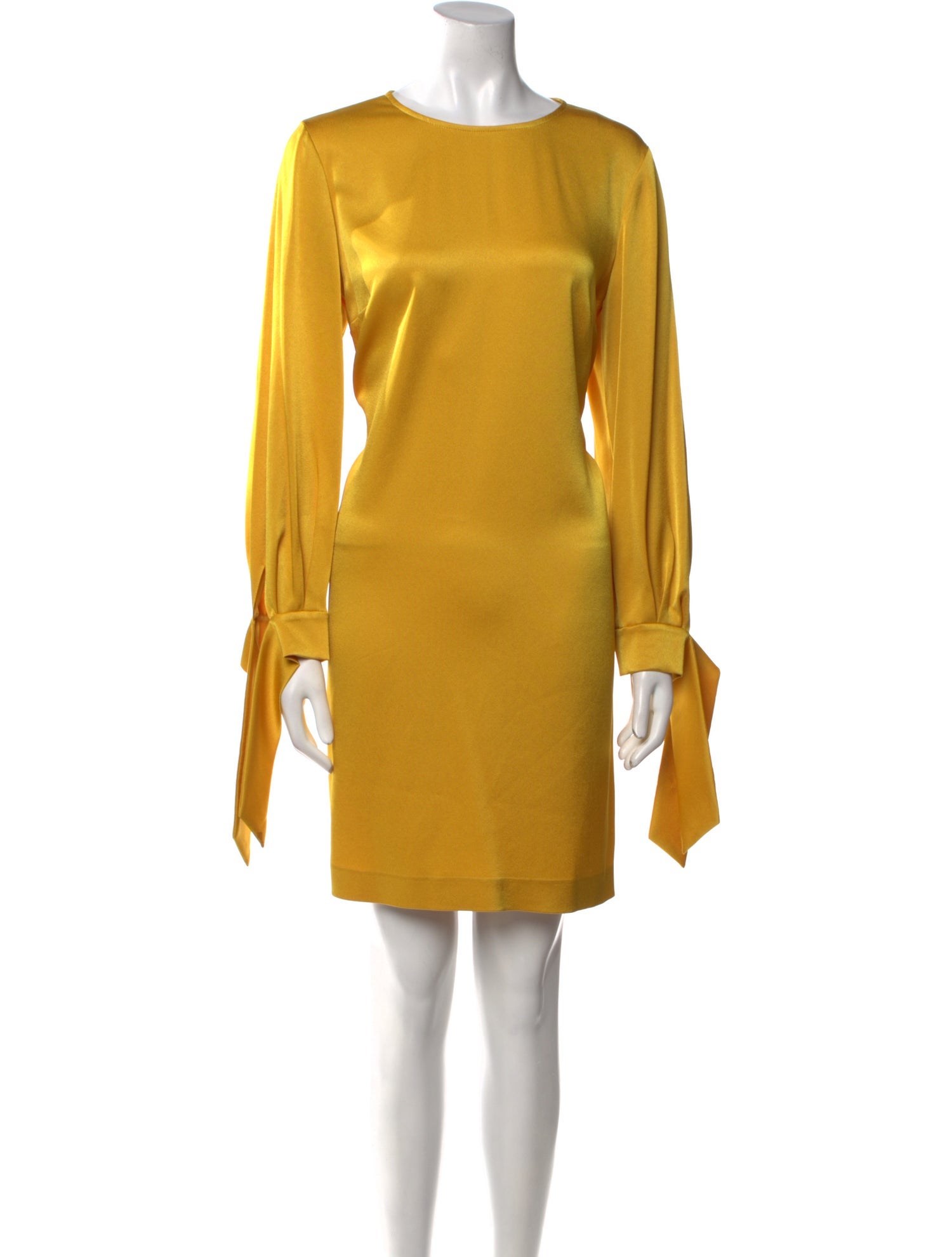 Paule Ka Bateau Neckline Knee-Length Dress