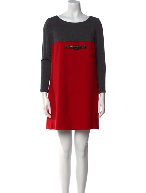 Paule Ka Virgin Wool Mini Dress