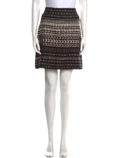 Paule Ka Tweed Pattern Mini Skirt