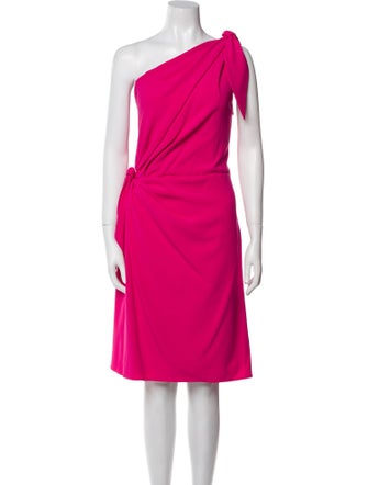 Paule Ka One-Shoulder Knee-Length Dress