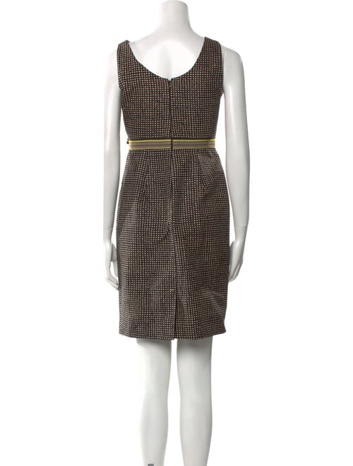 Paule Ka Plaid Print Mini Dress